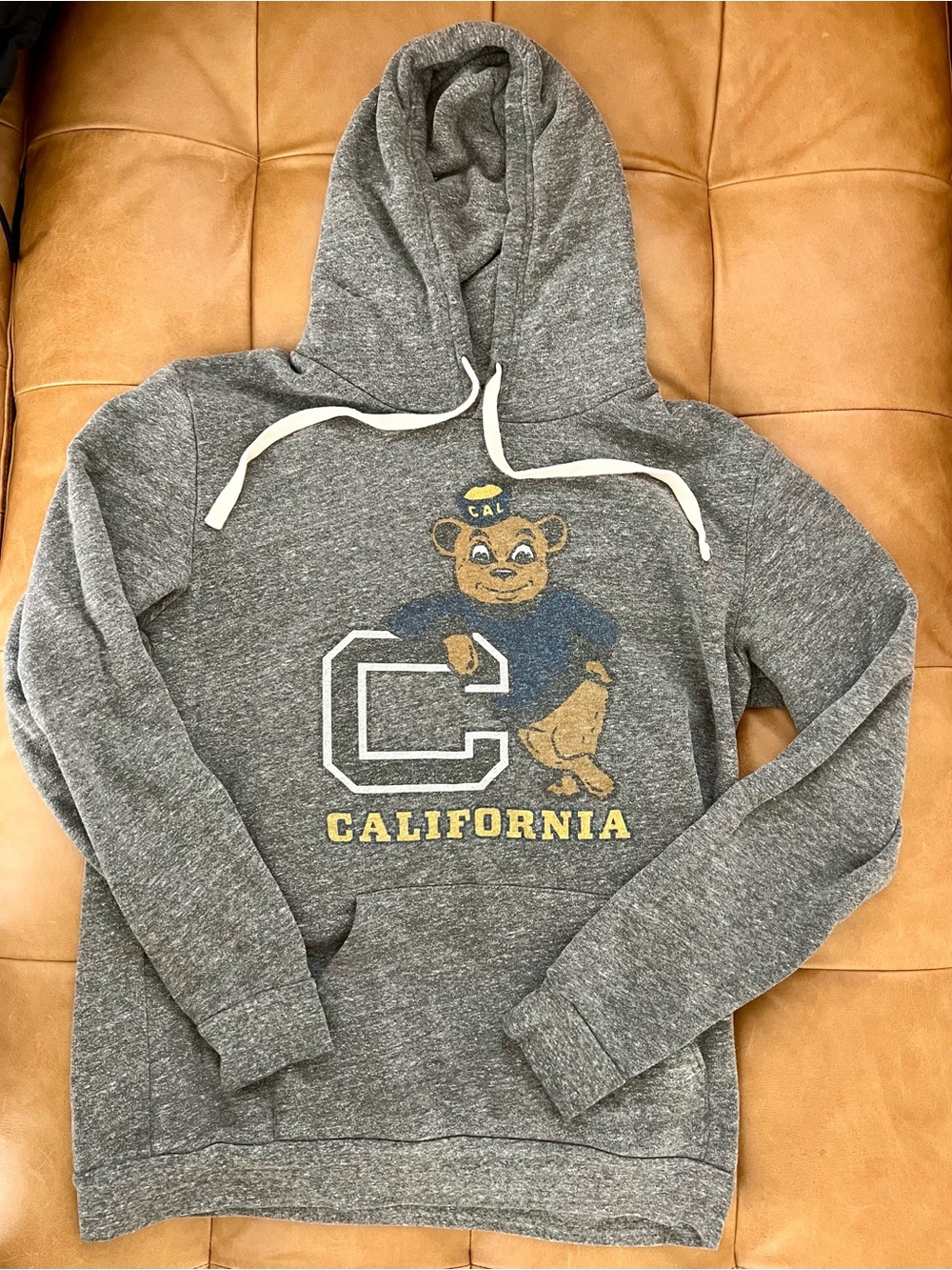 Retro Berkeley Oski CALIFORNIA Cal Golden Bears M Soft Homefield Hoodie Sweater